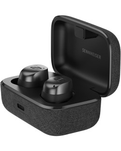 Căști wireless Sennheiser - MOMENTUM True Wireless 4, ANC, Black Graphite