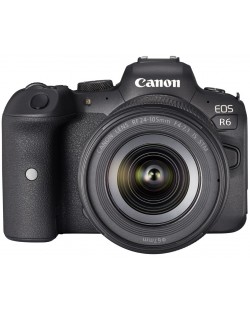 Cameră fără oglindă Canon - EOS R6, RF 24-105mm, f/4-7.1 IS STM, negru