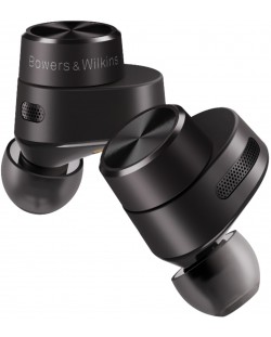 Casti wireless cu microfon Bowers & Wilkins - PI5, TWS, negre