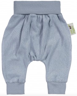 Pantaloni pentru bebeluşi Bio Baby - Bumbac organic, 86 cm, 12-18 luni, albastru