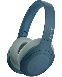 Casti wireless cu microfon Sony - WH-H910N, albastre
