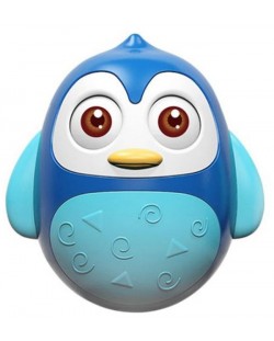 Zornăitoare pentru bebeluși Happy World - Roly Poly, Penguin 2, albastru