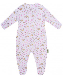 Salopetă pentru bebeluşi Bio Baby - 74 cm, 6-9 luni, roz