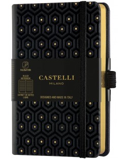 Бележник Castelli Copper & Gold - Honey Gold, 9 x 14 cm, linii