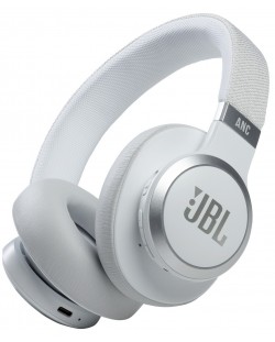 Căști wireless cu microfon JBL - Live 660NC, albe