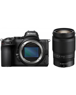 Aparat foto Mirrorless Nikon Z5, Nikkor Z 24-200mm, f/4-6.3 VR, negru