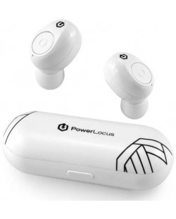 Căști wireless Powerlocus - PLX3, TWS, albe