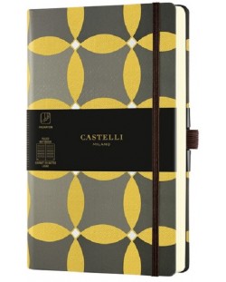 Бележник Castelli Oro - Circles, 13 x 21 cm, linii