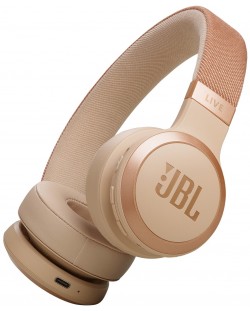 Căști wireless JBL - Live 670NC, ANC, Sandstone