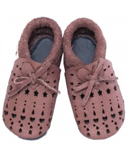 Pantofi pentru bebeluşi Baobaby - Sandals, Dots grapeshake, mărimea L	