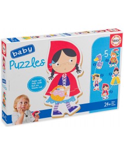 Puzzle pentru bebeluși Educa 5 în 1 - A fost odată