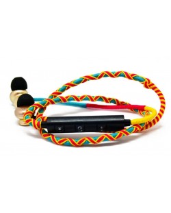 Casti wireless Fusion Embassy - Tribal Warrior, roz/galben