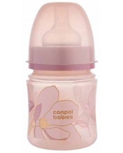 Biberon pentru copii Canpol babies - Easy Start, Gold, 120 ml, roz
