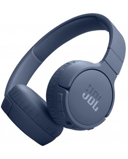 Căști wireless cu microfon JBL - Tune 670NC, ANC, albastre