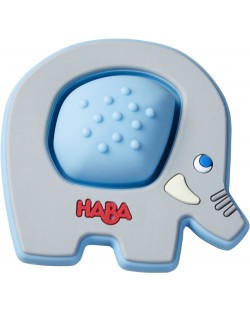 Bebeluș din silicon Haba - Elefant