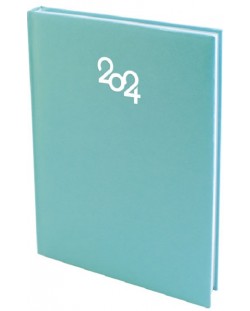 Spree Pastel Notebook - Copertă tare, verde deschis, 168 de foi, 2024