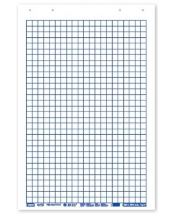 Spree Flipchart Notepad - Plaid, 20 de foi, 60 x 90 cm