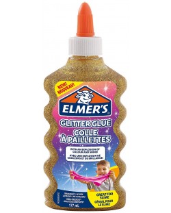Lipici stralucitor Elmer's Glitter Glue - 177 ml, auriu