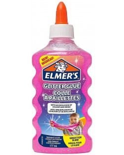 Lipici stralucitor Elmer's Glitter Glue - 177 ml, roz