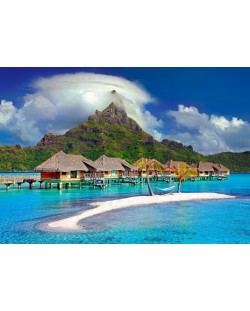 Puzzle Bluebird de 500 piese -Bora Bora, Tahiti