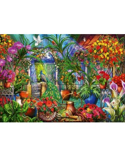 Puzzle Bluebird de 1000 piese - Tropical Green House, Ciro Marchetti