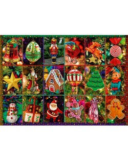 Puzzle Bluebird de 1000 piese - Festive Ornaments, Alison Lee
