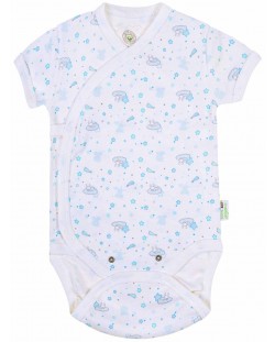 Body cu mânecă scurtă Bio Baby - Bumbac organic, 68 cm, 4-6 luni