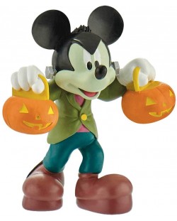 Figurina Bullyland Mickey Mouse & Friends - Minnie Mouse, cu costum de Halloween