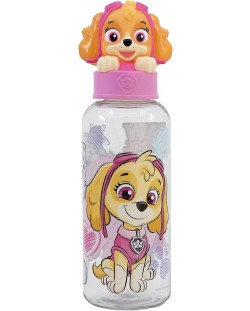 Sticlă cu figurină 3D Stor Paw Patrol - Sketch Essence, 560 ml