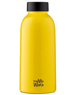 Sticluță termică Mama Wata - 470 ml, galbenă