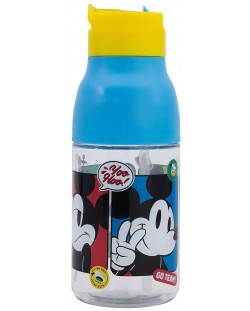 Бутилка от тритан Stor Mickey Mouse - 420 ml, deschidere dubla