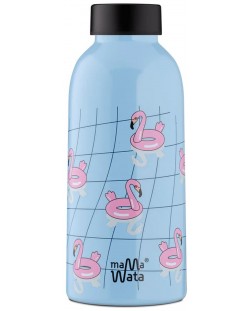 Sticlă de apă MamaWata - 470 ml, flamingo