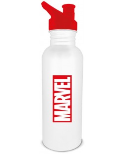 Sticlă de apă Pyramid Marvel: Marvel Logo (White), 700 ml	