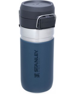 Sticlă de apă Stanley Go - Quick Flip, 0.47 L, albastru inchis