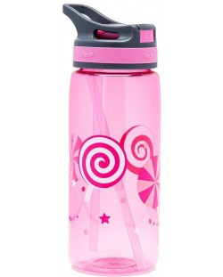 Sticlă pentru apă YOLO - 550 ml, Lollipop