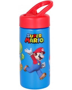Sticlă cu paie Super Mario - 410 ml