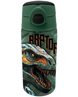 Stică de apă Graffiti Dinosaur - Със сламка, 500 ml