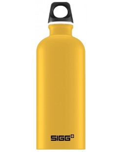 Sticla de apa Sigg Traveller – Mustard touch, galbena, 0.6 L