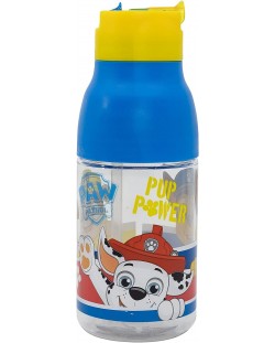 Sticlă din tritan Stor Paw Patrol - Pup Power, 420 ml, deschidere dubla