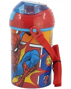 Sticlă cu capac de protecțieа Stor Spider-Man - 450 ml