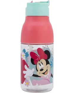 Sticlă din tritan Stor Minnie Mouse - 420 ml, deschidere dubla