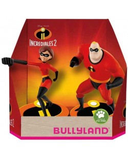 Set figurine Bullyland Incredibles 2 - Mr. Incredible si Elastigirl