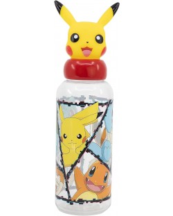 Sticlă cu figurină 3D Stor Pokémon - 560 ml