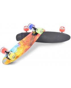 Skateboard Byox - benzi desenate, LED 22''
