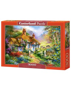 Puzzle Castorland de 3000 piese - Coliba in padure