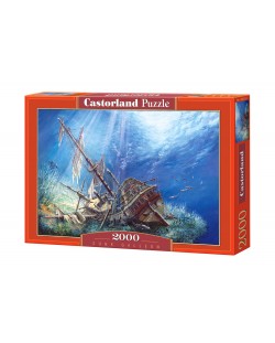 Puzzle Castorland de 2000 piese - Nava scufundata