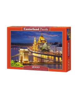 Puzzle Castorland de 2000 piese - Budapesta noaptea