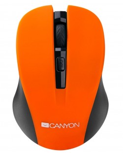 Mouse wireless Canyon Mouse CNE-CMSW1 800/1000/1200 dpi, 4 butoane, portocaliu