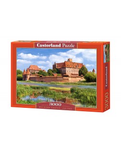 Puzzle Castorland de 3000 piese - Castelul Malbork in Polonia