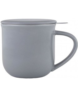 Ceașcă de ceai cu strecurătoare Viva Scandinavia - Minima Sea Salt, 350 ml, gri